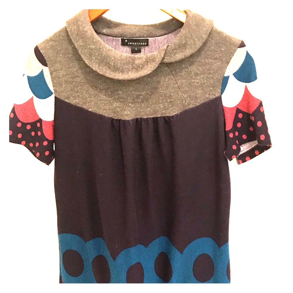 Reclaimed short colorful mini dress